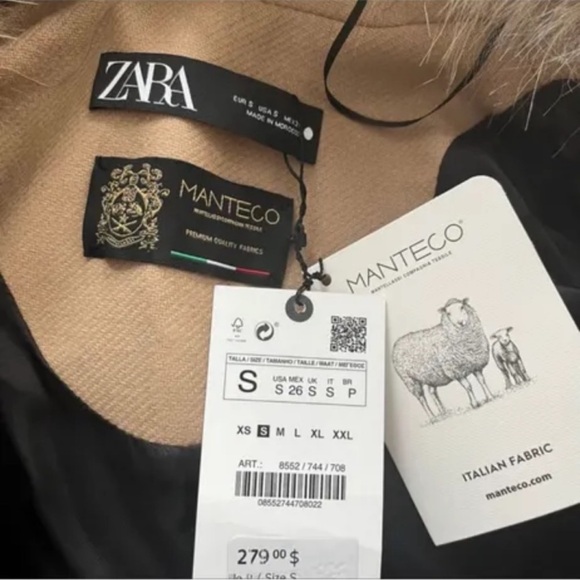 MANTECO  Fur Zara COAT - Picture 2 of 5